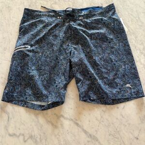 Tommy Bahama Blue Printed Board Shorts